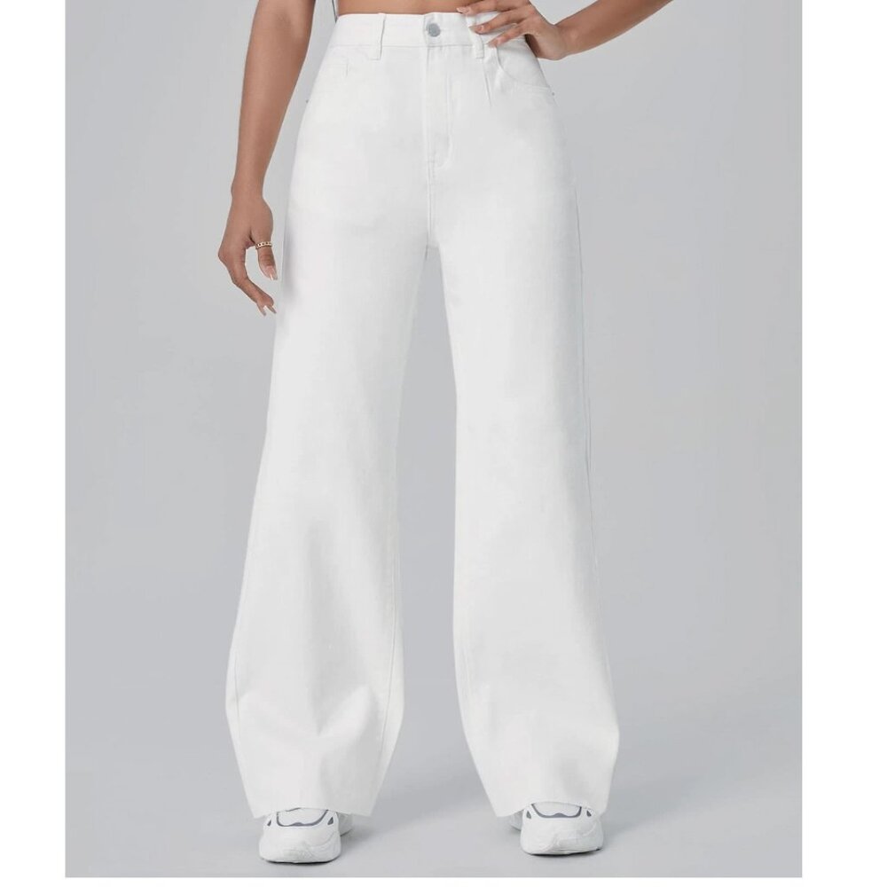 SHEIN EZwear Zipper Fly Boyfriend High Waist Jeans - NEW